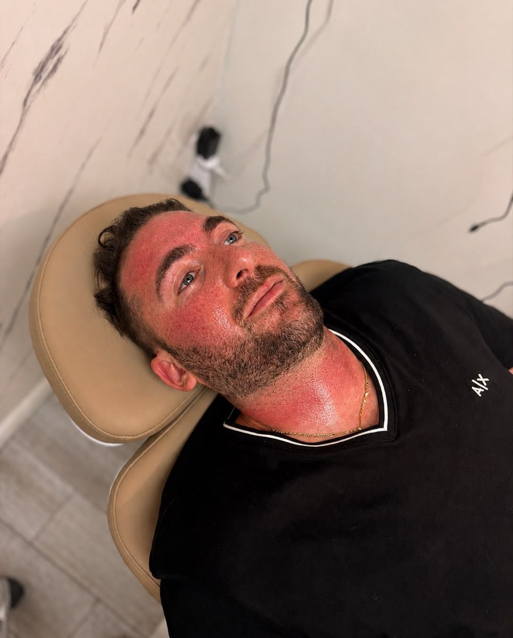 Skin treatment in progress at Glow by Phoebe