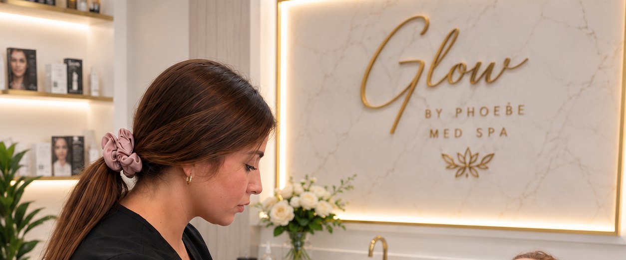 A weight loss injection being given at Glow by Phoebe Med Spa in Brooklyn