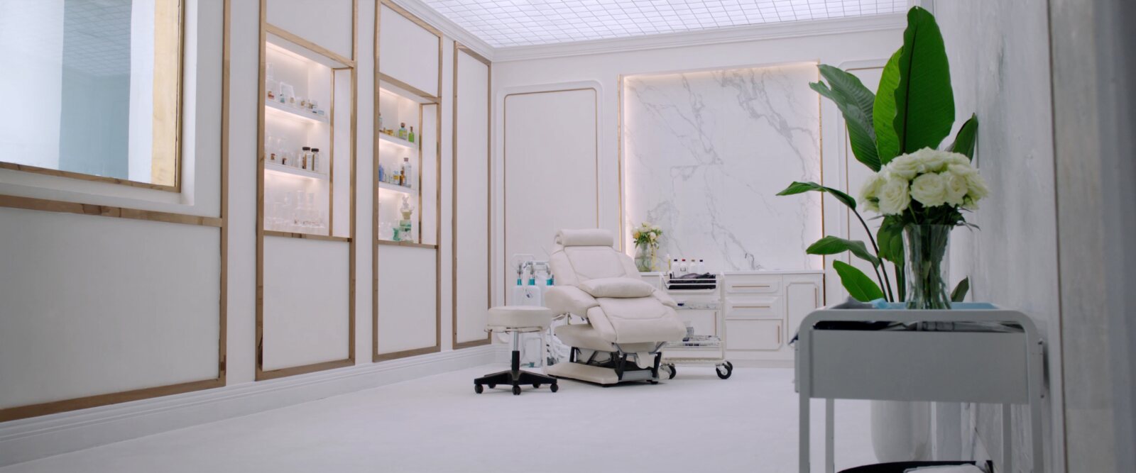 Treatment in progress at Glow by Phoebe Med Spa